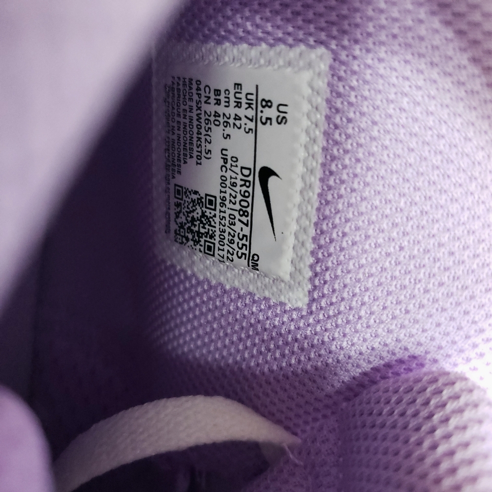 Nike SB Zoom Blazer Mid Premium Lilac Purple White Sneaker Mens US 8.5 - Picture 11 of 11